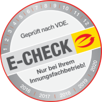 Geprüfter Innungsfachbetrieb für E-CHECK